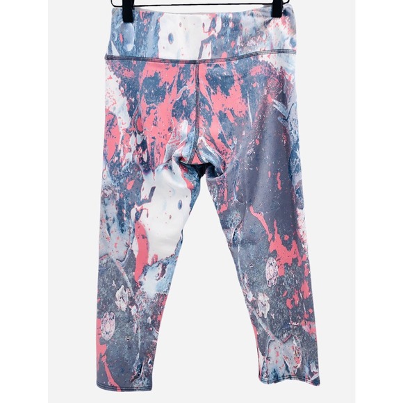 Onzie Flow Womens Size M/L Yoga Printed Compression Capris Activewear Leggings - Picture 2 of 6